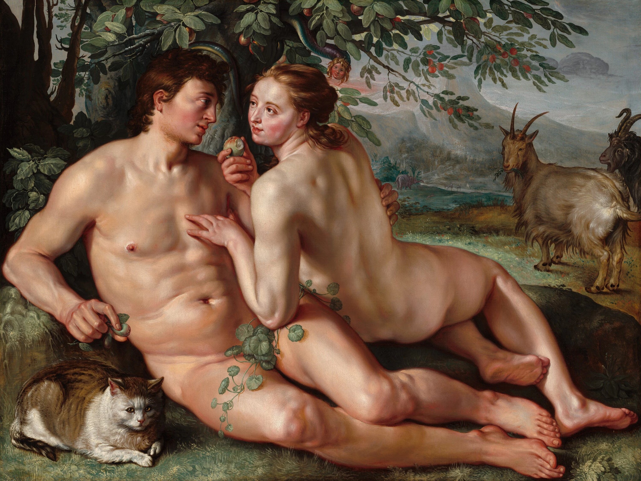 La chute - Hendrick Goltzius