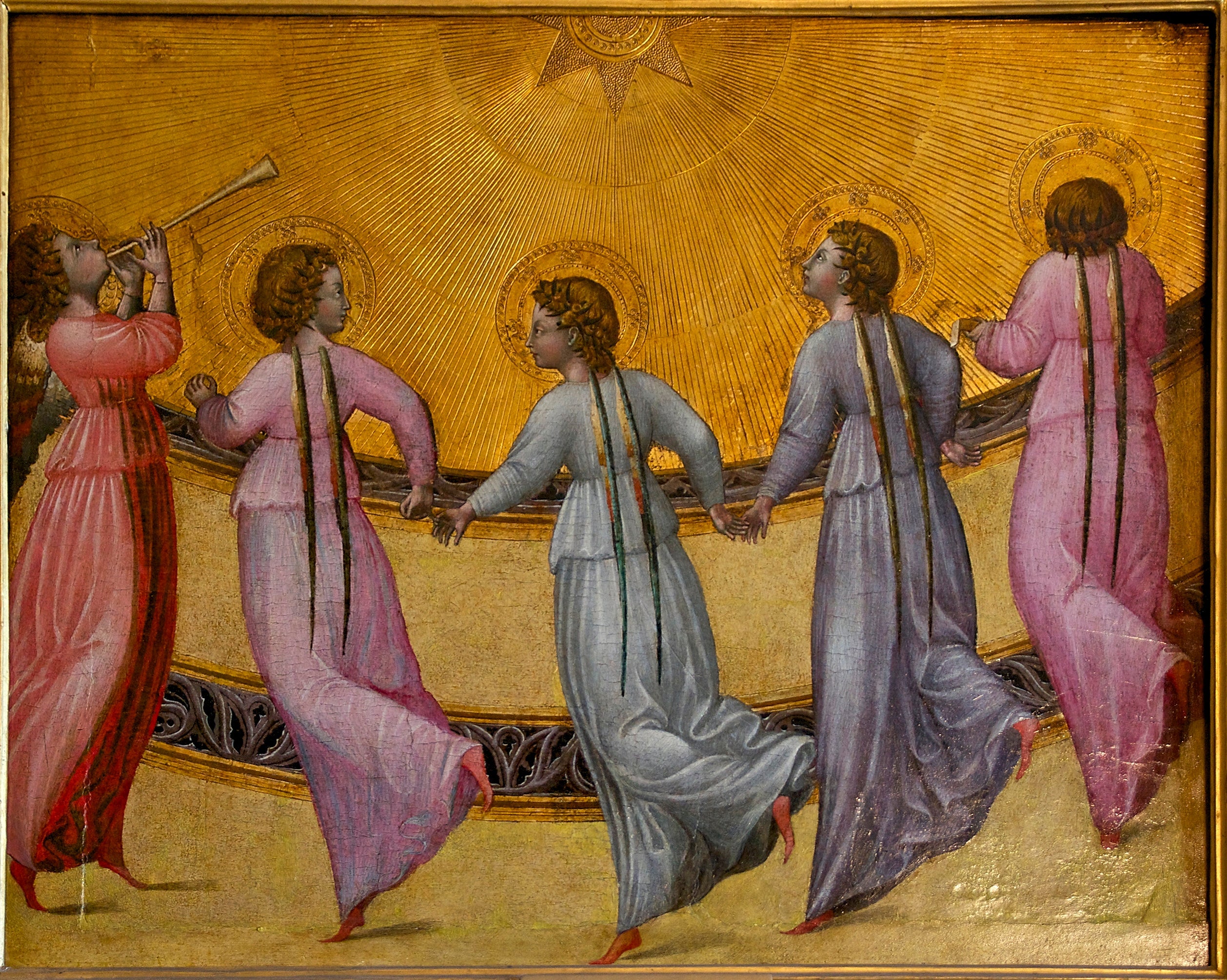 Cinq anges dansant - Giovanni di Paolo - Alpha Reproduction