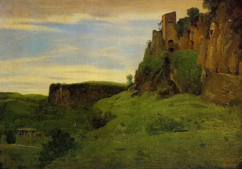 Civita Castellana. مصانع على قمة الصخور - جان-باتيست كاميل كوروت