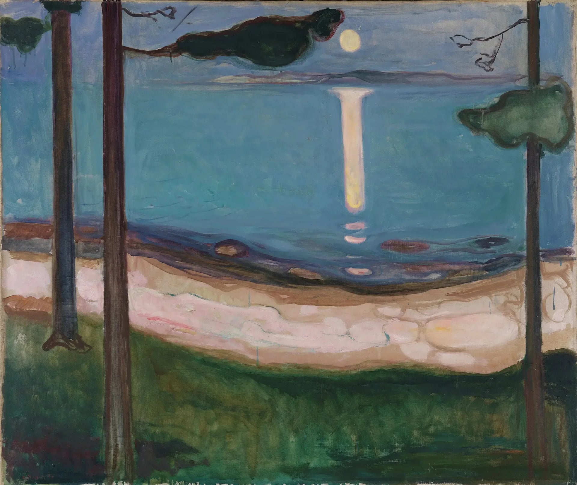 Clair de Lune - Edvard Munch image 1 tableau peint à l’huile sur toile