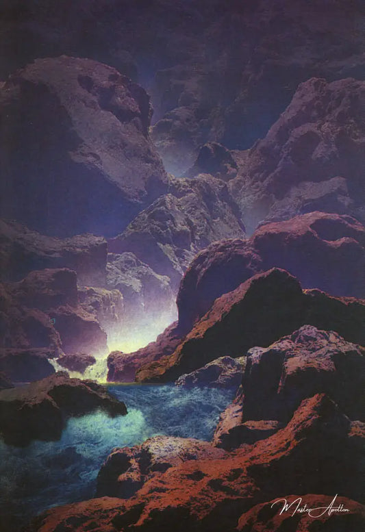 Clair de lune - Maxfield Parrish - Reproductions de tableaux et peintures haut de gamme