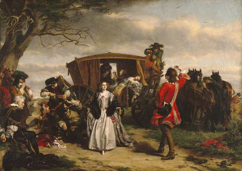 Claude Duval - William Powell Frith image 1 copie de tableau peinte à la main