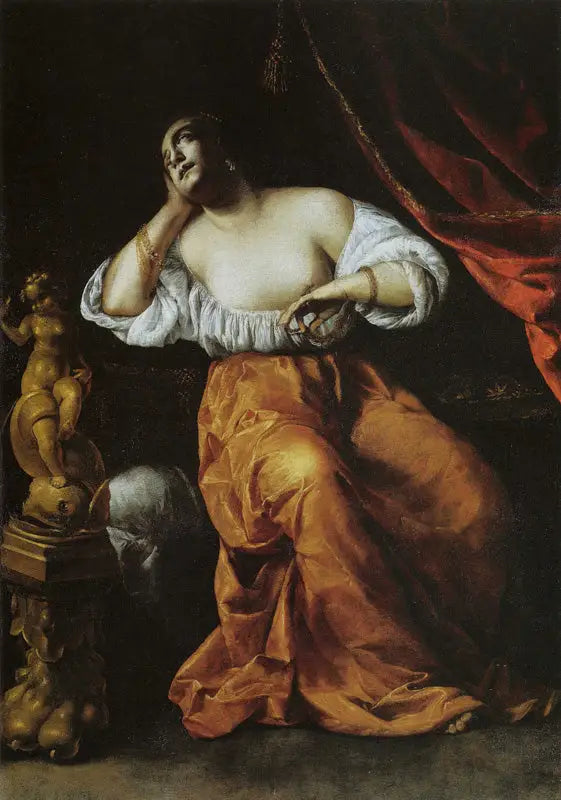 Cléopâtre - Artemisia Gentileschi image 1 copie peinte à la main à l’huile