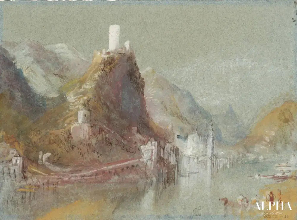 Cochem vue du sud - William Turner - Reproductions de tableaux et peintures haut de gamme