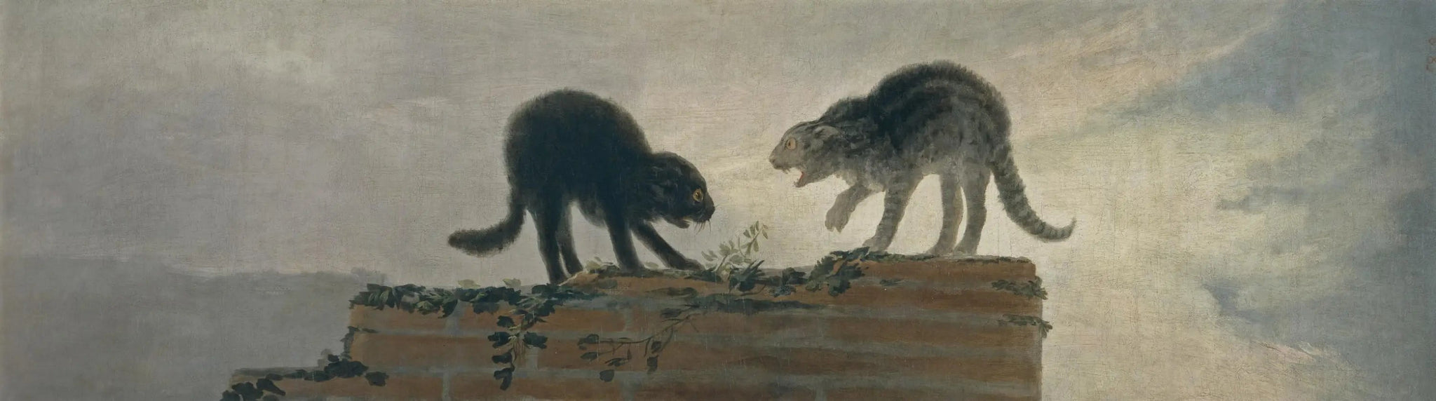 Combat de chats - Francisco de Goya image 1 copie peinte à la main à l’huile