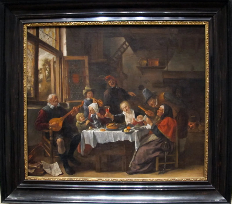 Comme chantent les anciens, ainsi jouent les jeunes ! - Jan Steen