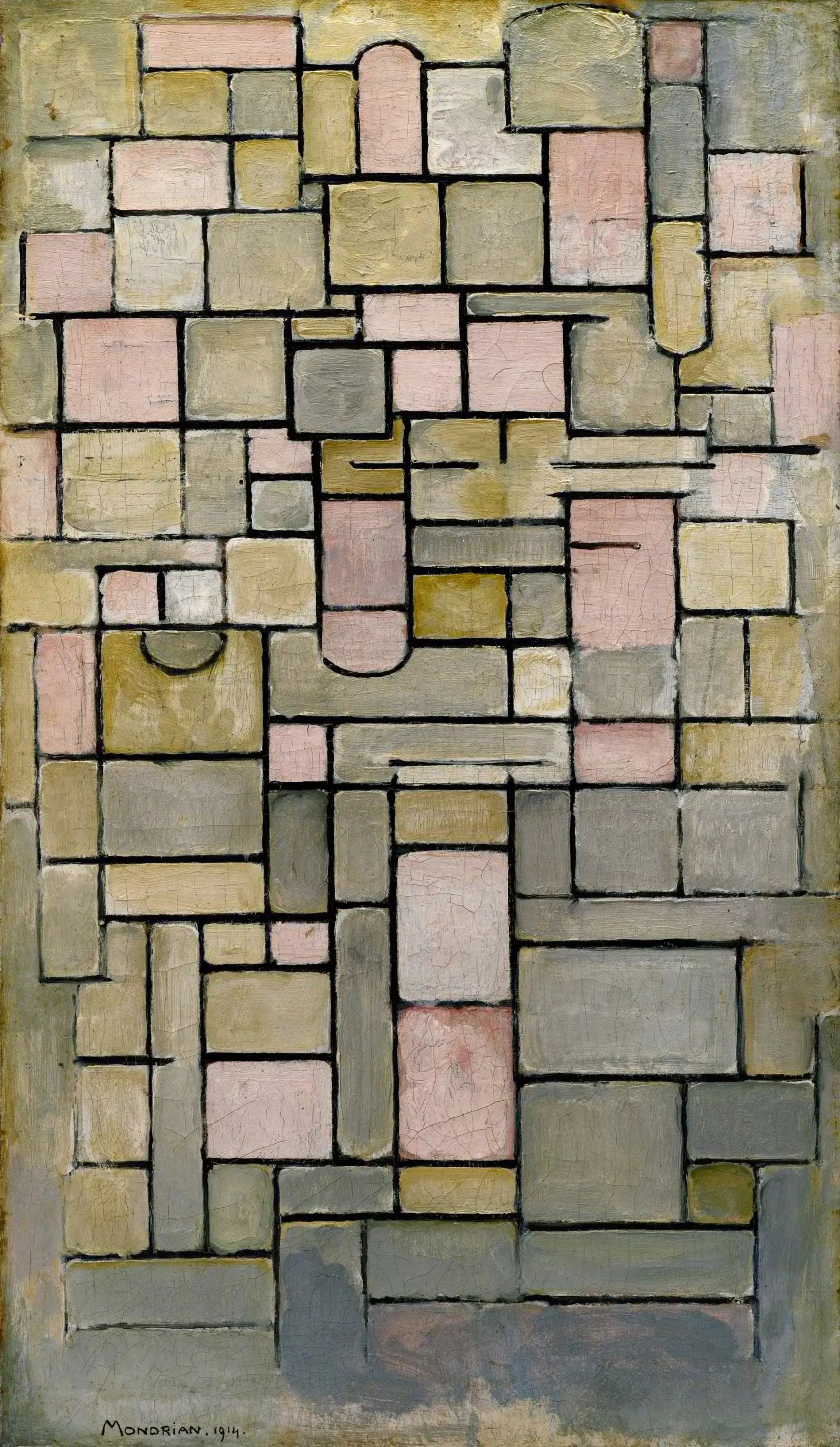 Reproduction du tableau « Composition 8 - Piet Mondrian » par Alpha Reproduction en peinture à l’huile