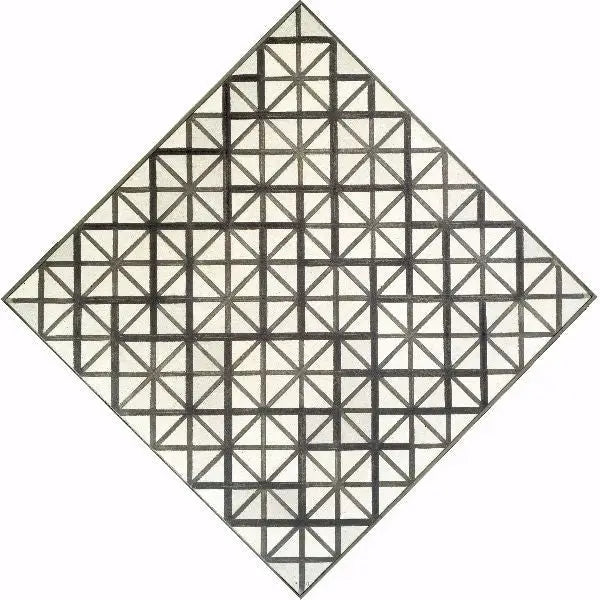 تركيب بخطوط رمادية - بييت موندريان