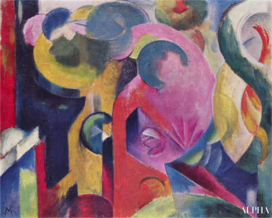 Composition III - Franz Marc - Reproductions de tableaux et peintures haut de gamme