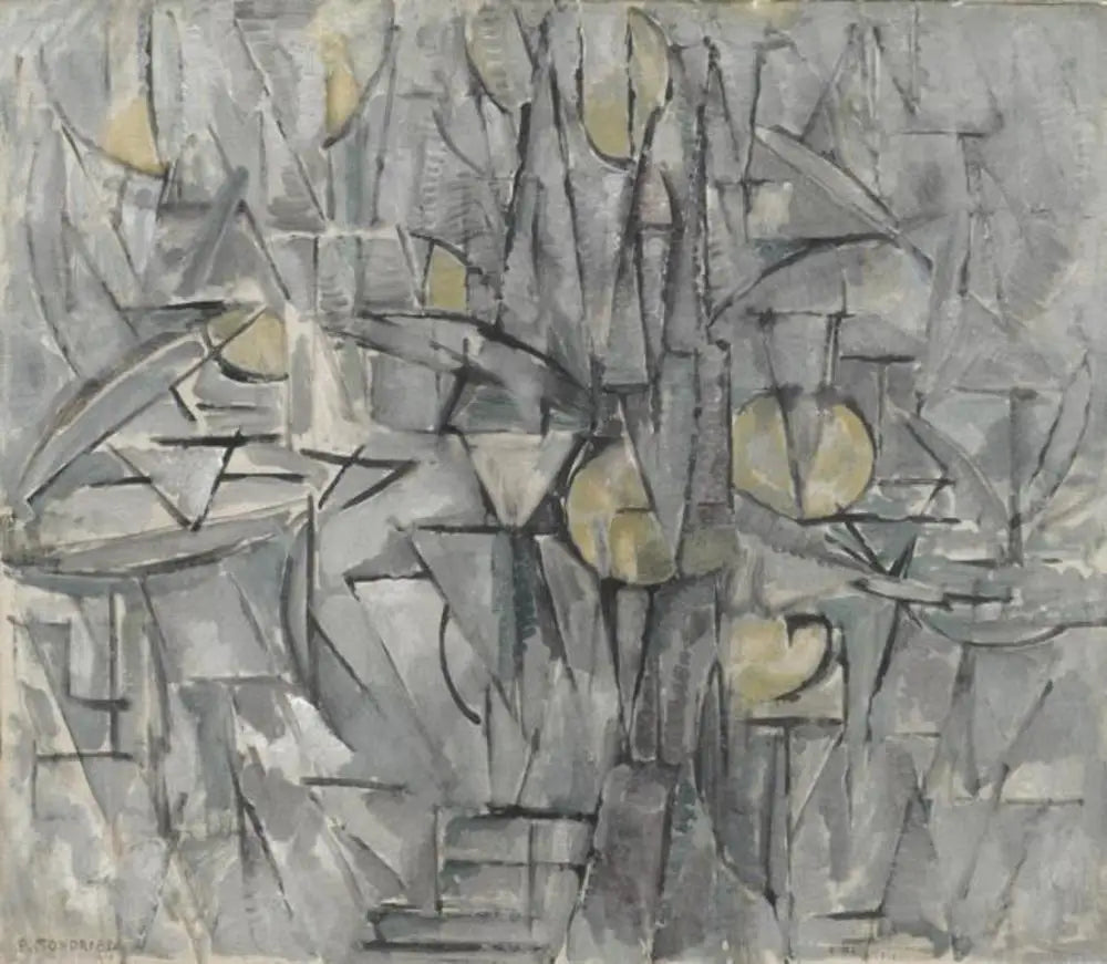 Composition n° X (authentique) - Piet Mondrian image 1 copie peinte à la main à l’huile