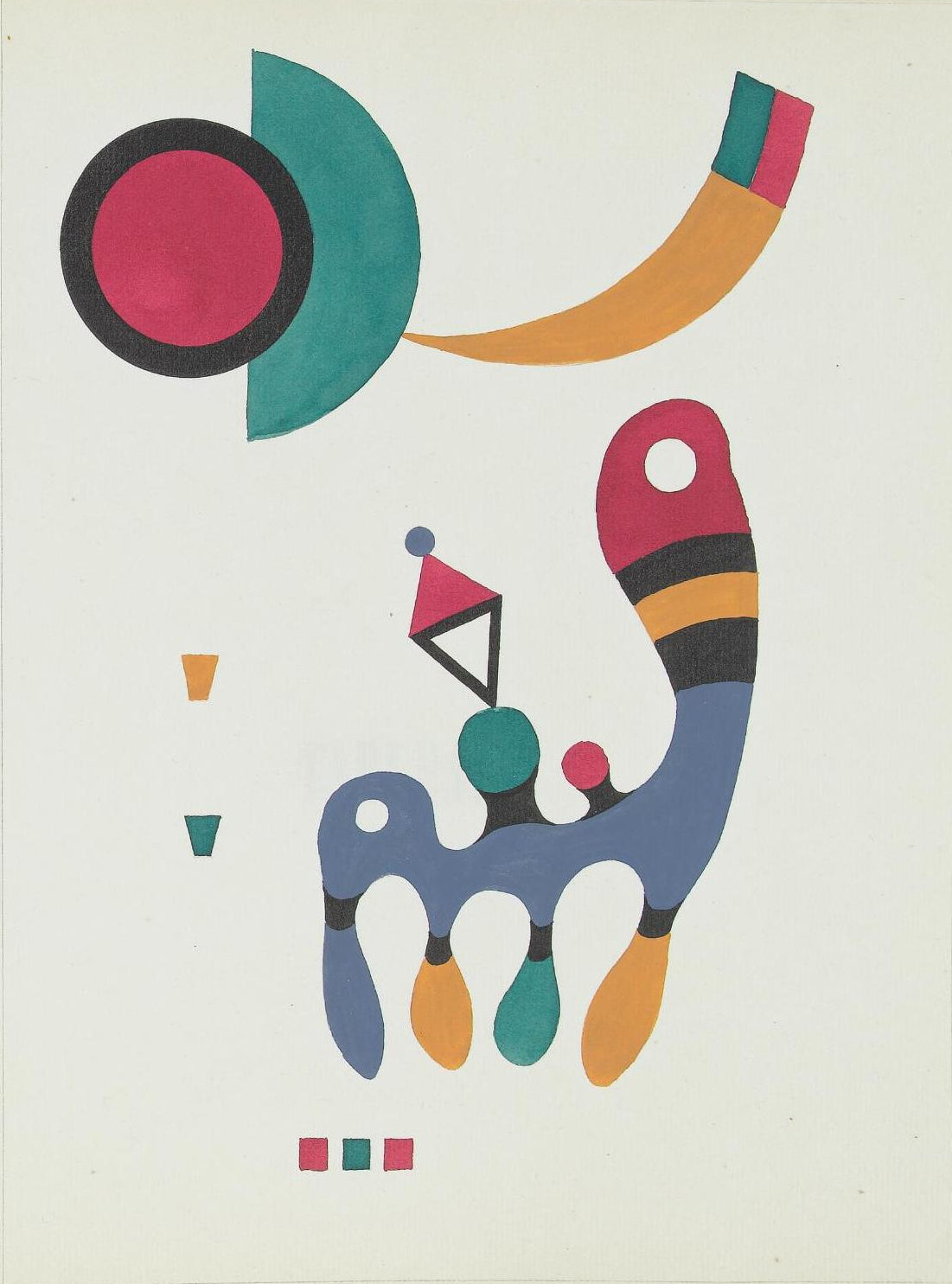 Composition - Vassily Kandinsky image 1 copie de tableau peinte à la main