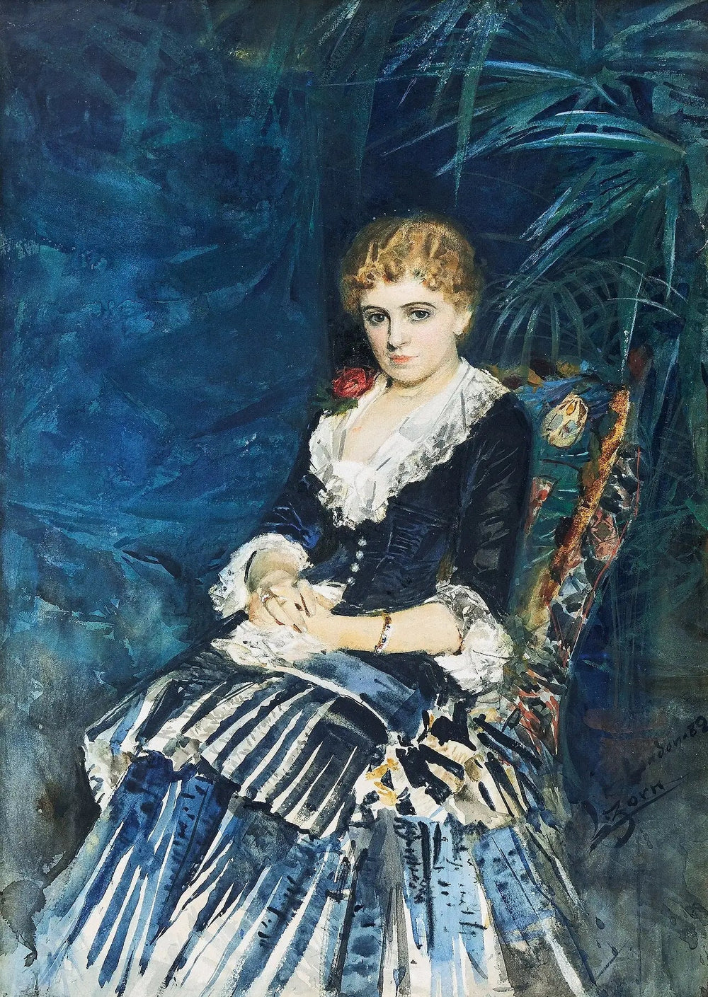 Comtesse Stenbock - Anders Zorn image 1 reproduction artisanale de tableau