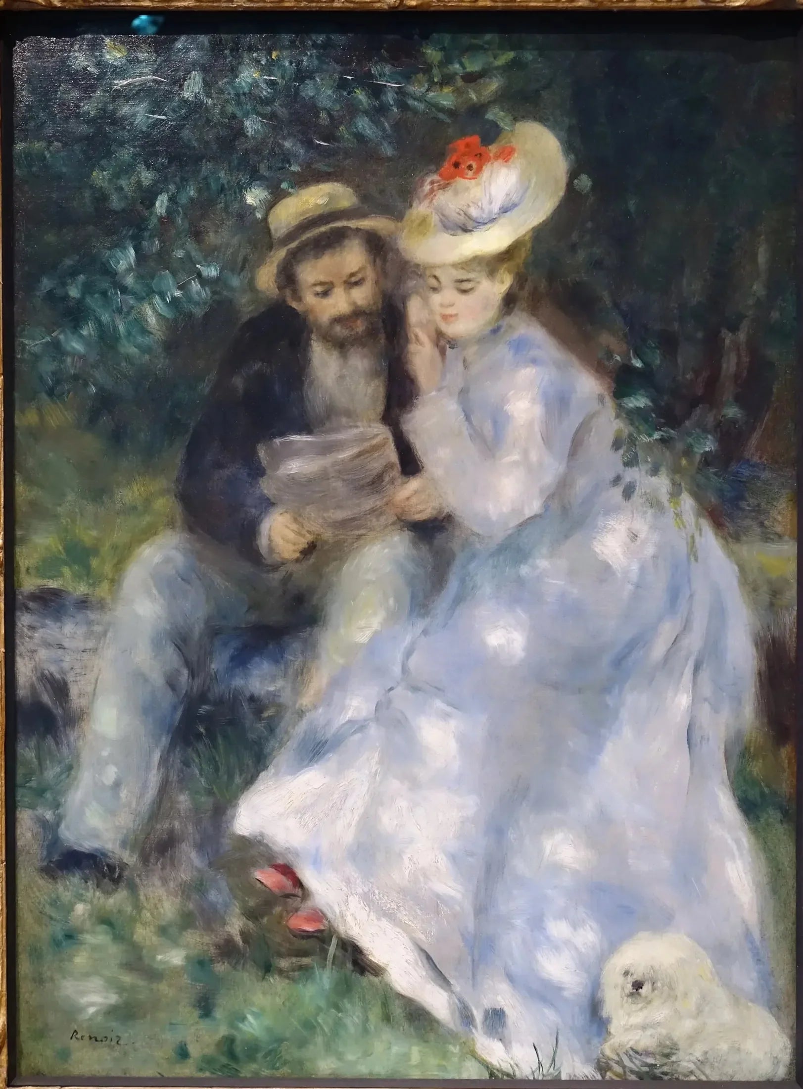 Confidences - Pierre-Auguste Renoir image 1 reproduction de peinture à l’huile