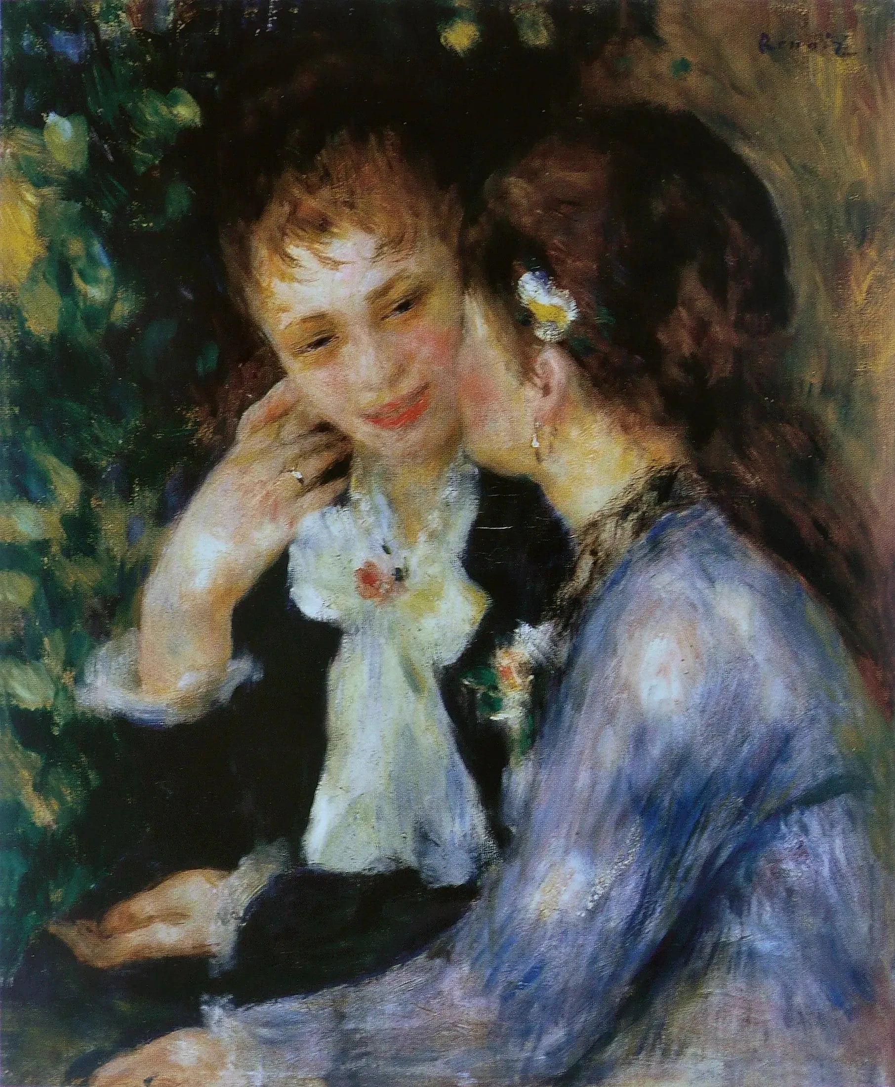 Confidences - Pierre-Auguste Renoir image 1 tableau peint à l’huile sur toile