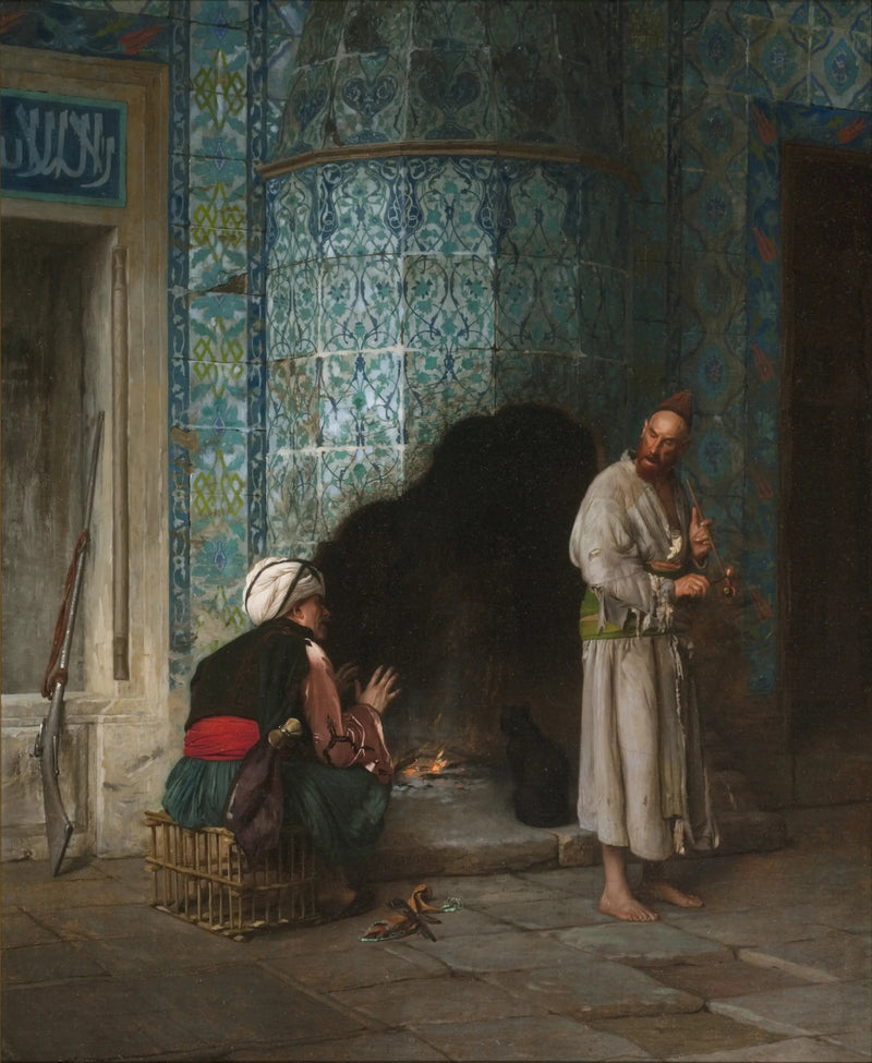 حديث عند المدفأة - جان-ليون جيروم