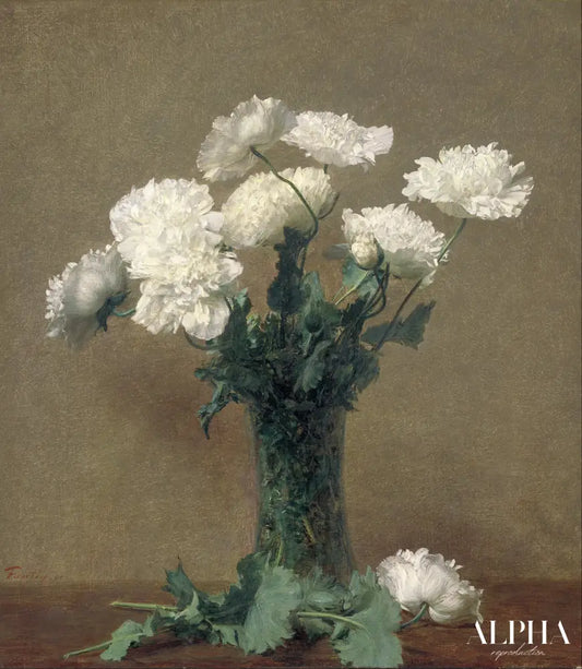 Coquelicots - Henri Fantin-Latour - Reproductions de tableaux et peintures haut de gamme