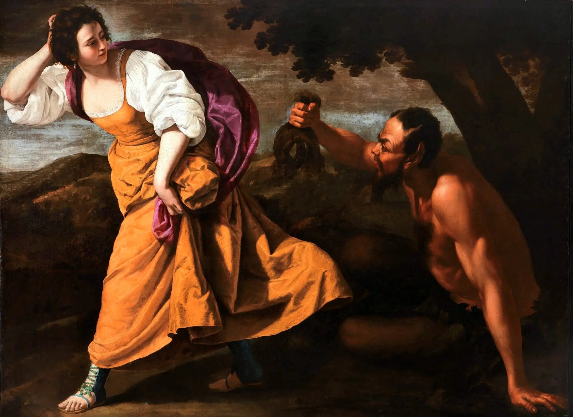 Corisca et le Satyre - Artemisia Gentileschi - Alpha Reproduction