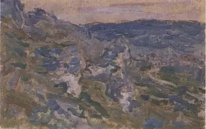 Les Coteaux بالقرب من Vétheuil W669 - كلود مونيه