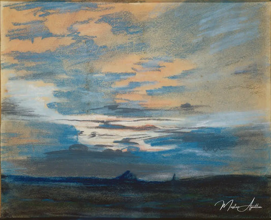 Coucher de soleil - Eugène Delacroix - Reproductions de tableaux et peintures haut de gamme