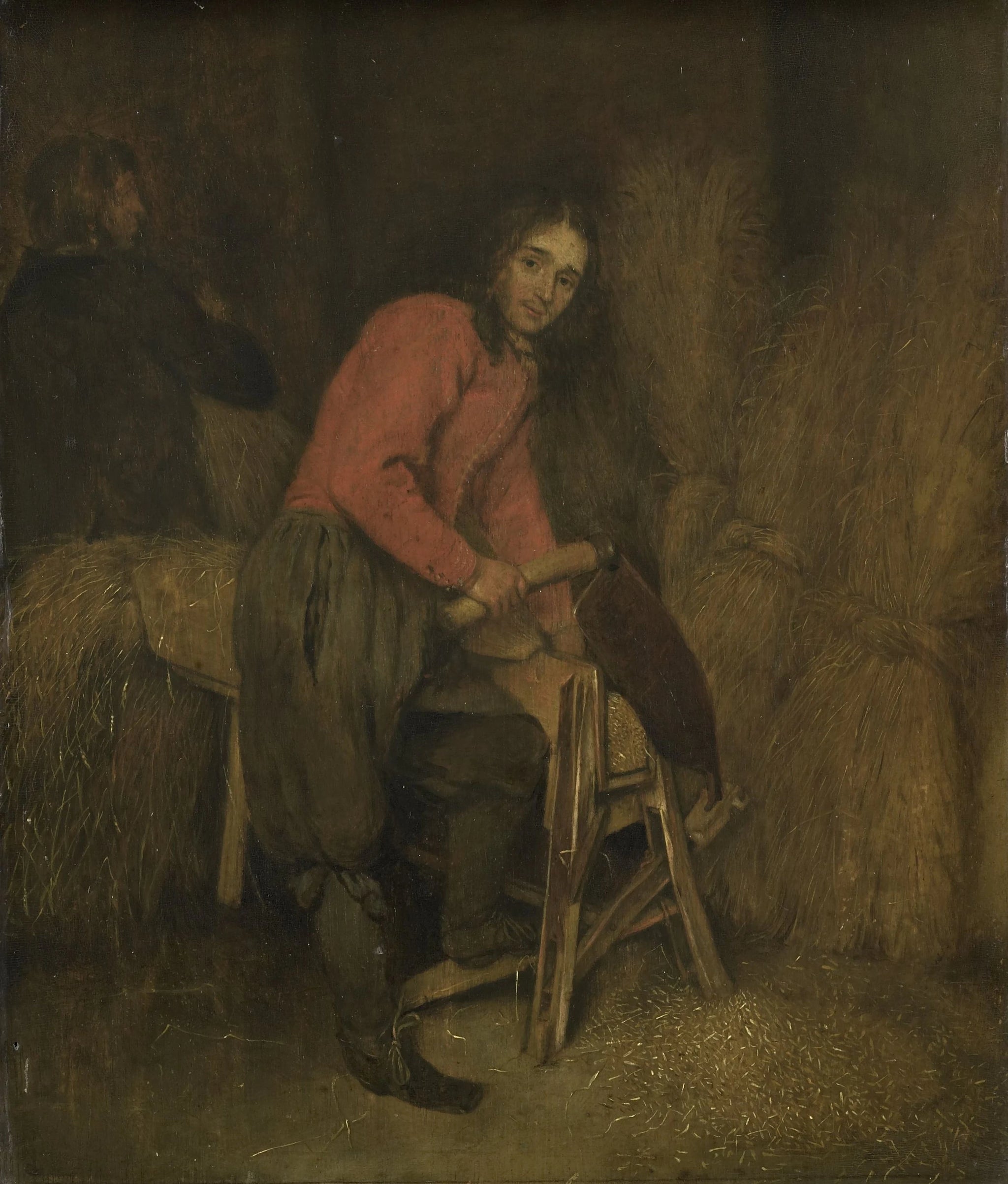 Le coupe-paille - Caspar Netscher