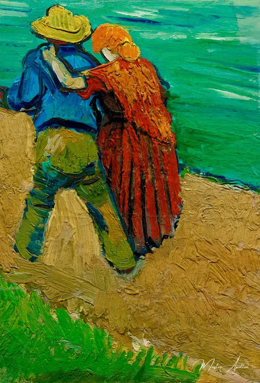 Couple d'amoureux, Arles - Van Gogh - Reproductions de tableaux et peintures haut de gamme