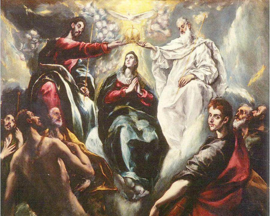 Couronnement de la Vierge Marie - El Greco image 1 reproduction artisanale de tableau