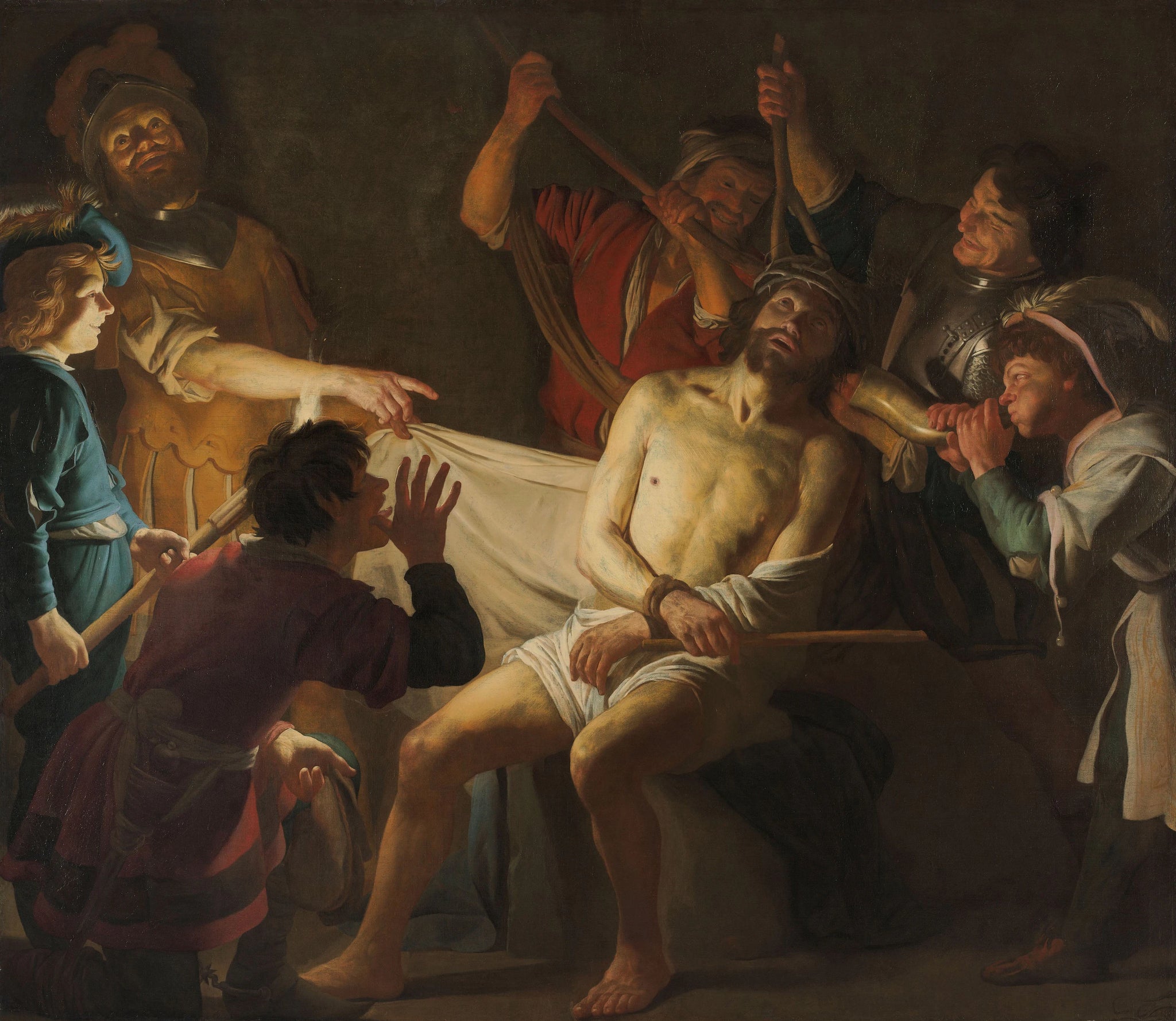 Le couronnement de Jésus avec des épines - Gerrit van Honthorst