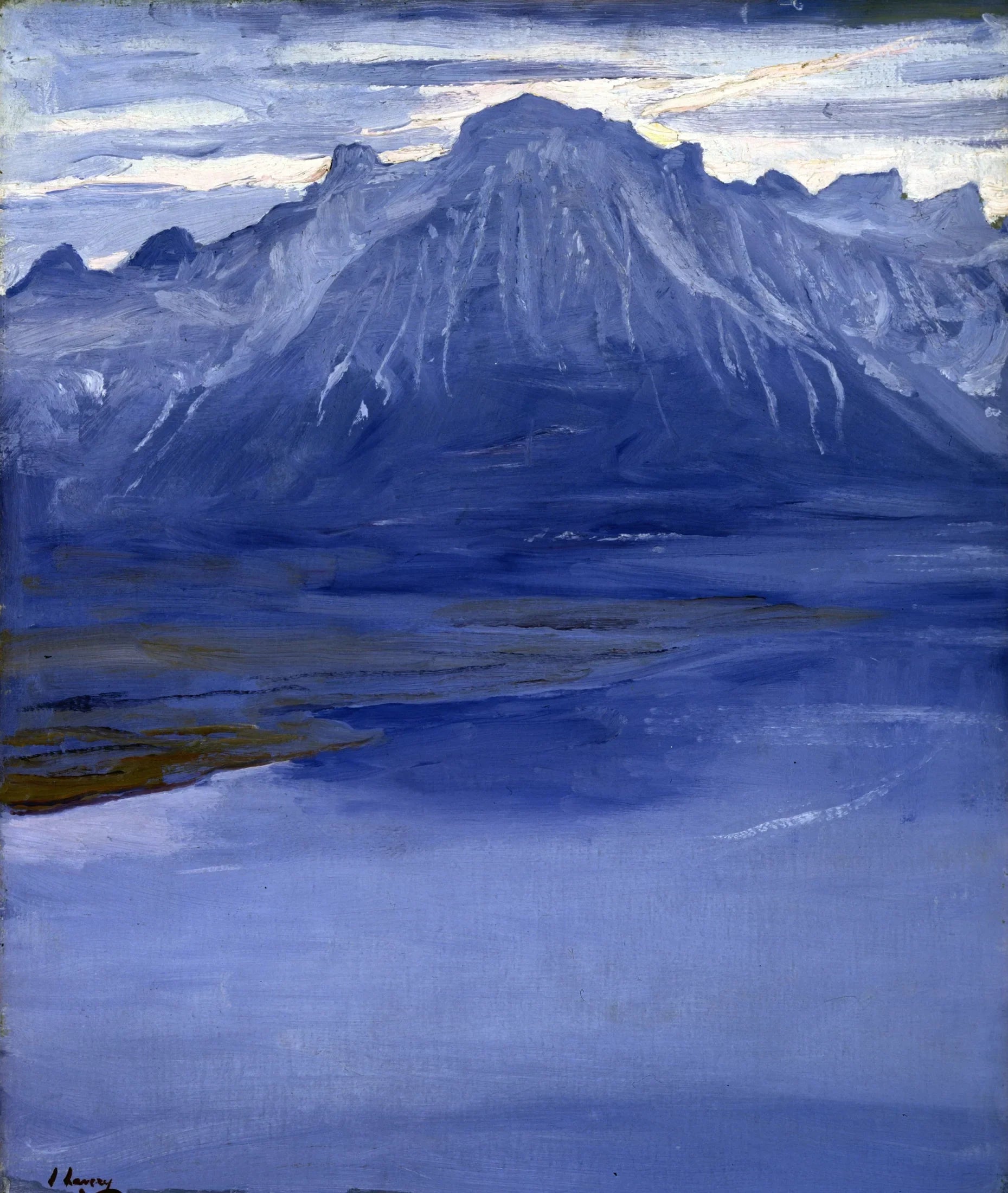 Crépuscule, lac de Genève - John Lavery image 1 tableau peint à l’huile sur toile