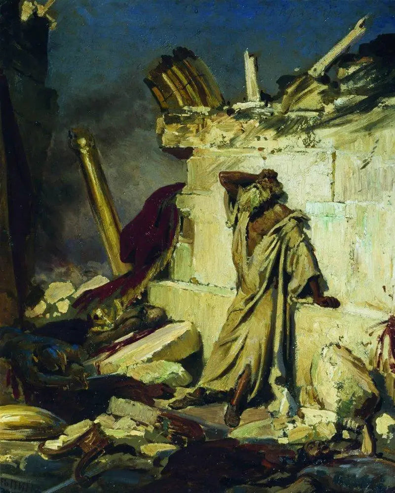 نعي النبي إرميا على أنقاض القدس - إيليا ريبين