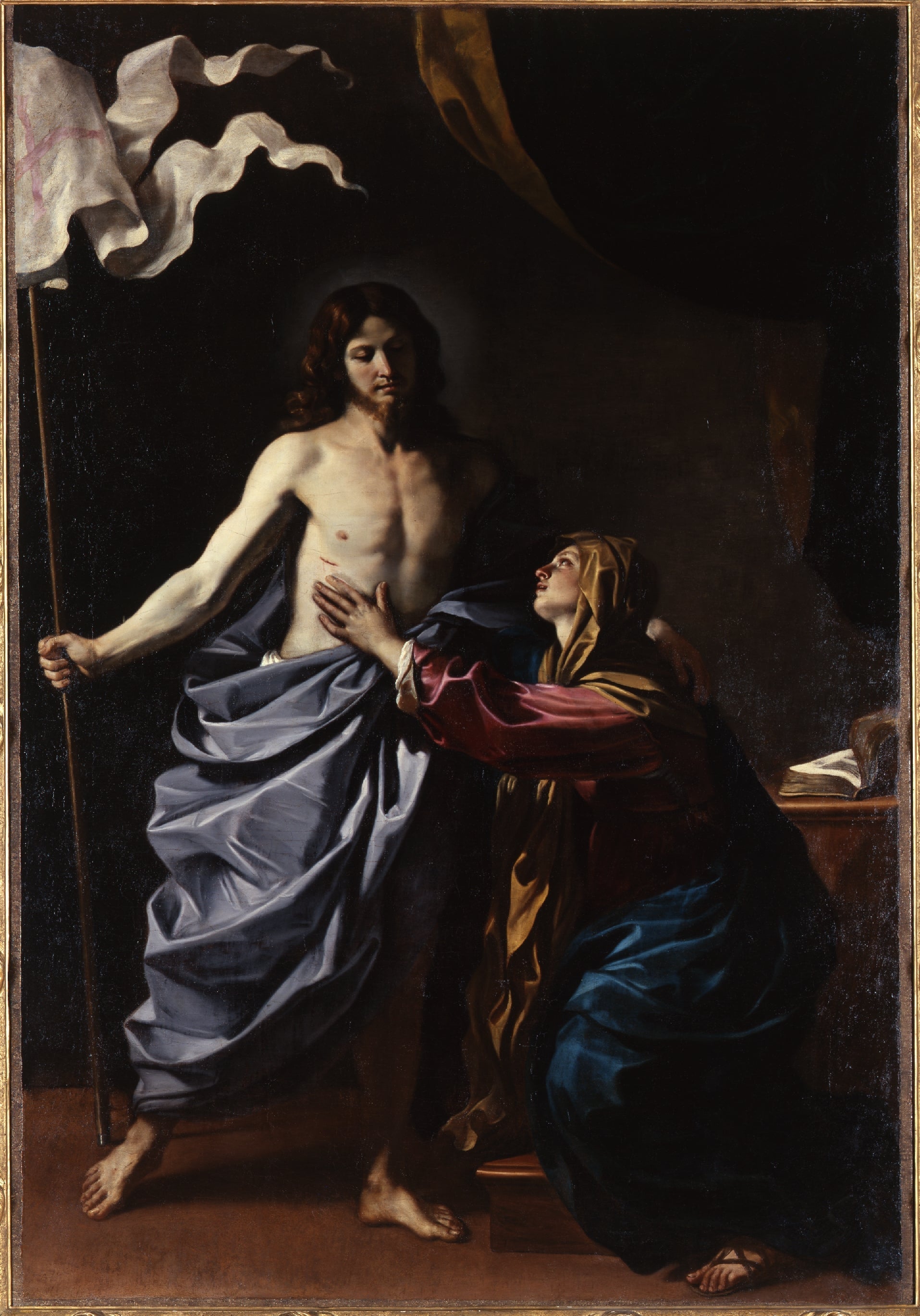 Cristo risorto appare alla madre - Guercino image 1 copie peinte à la main à l’huile