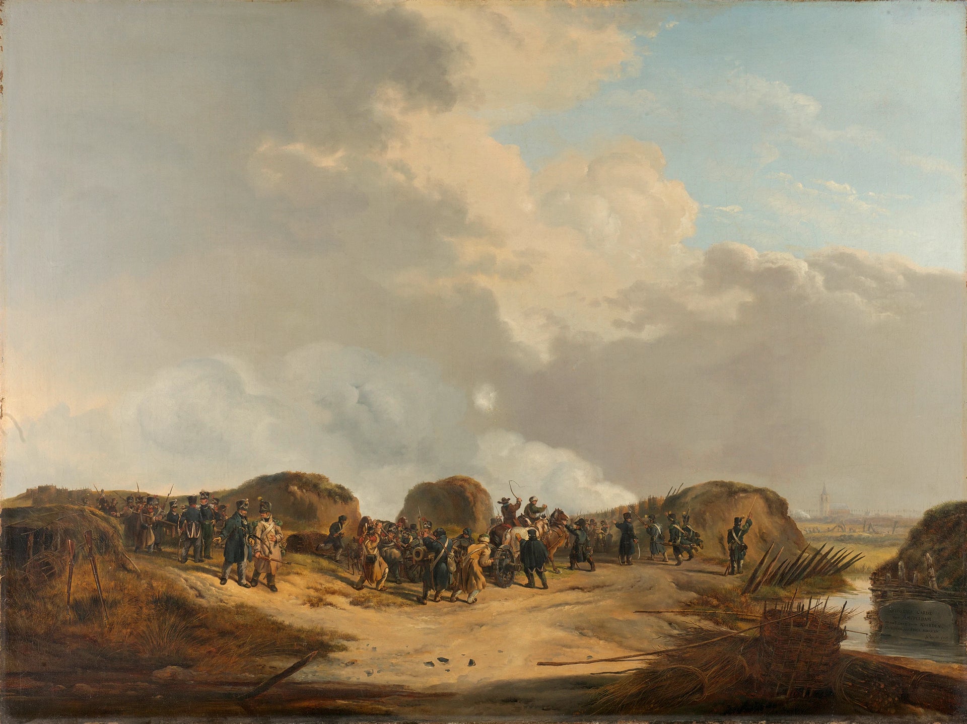 Le croissant de lune pour Naarden pendant le siège, avril 1814 - Pieter Gerardus van Os