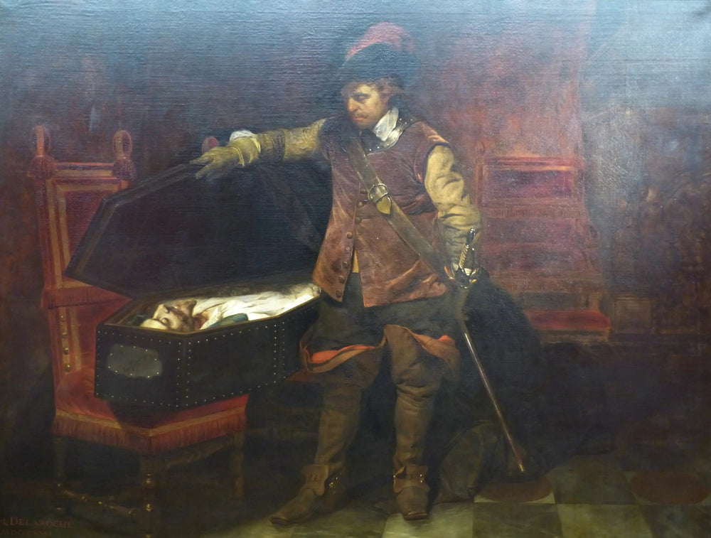 Cromwell et Charles Ier - Paul Delaroche image 1 reproduction artisanale de tableau