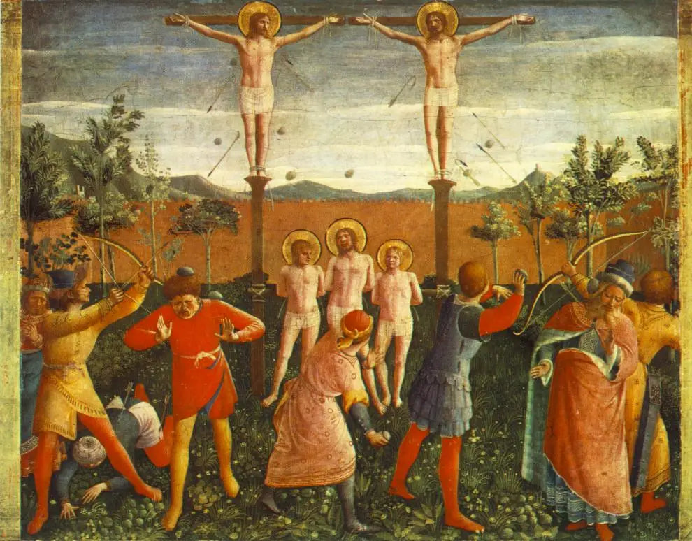 Crucifixion des saints Côme et Damien - Fra Angelico - Alpha Reproduction