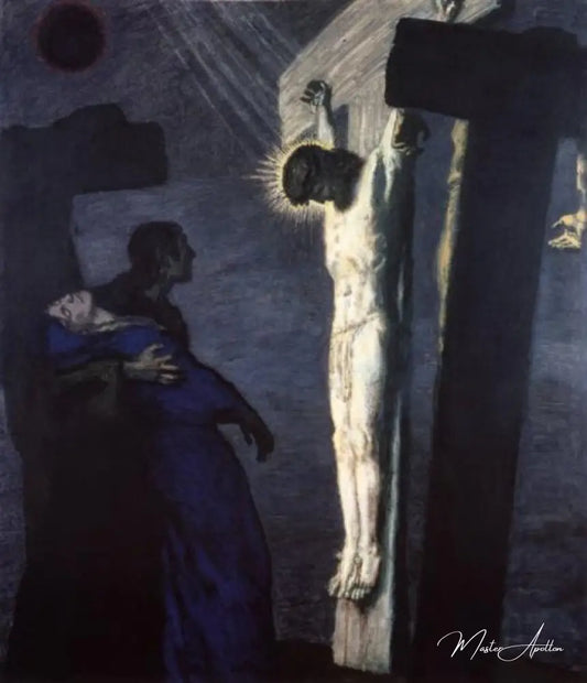 Crucifixion - Franz Von Stuck Reproductions de tableaux à la peinture à l’huile