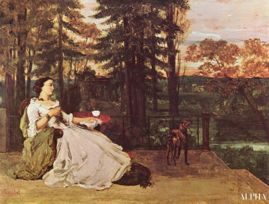 Dame de francfort - Gustave Courbet - Reproductions de tableaux et peintures haut de gamme