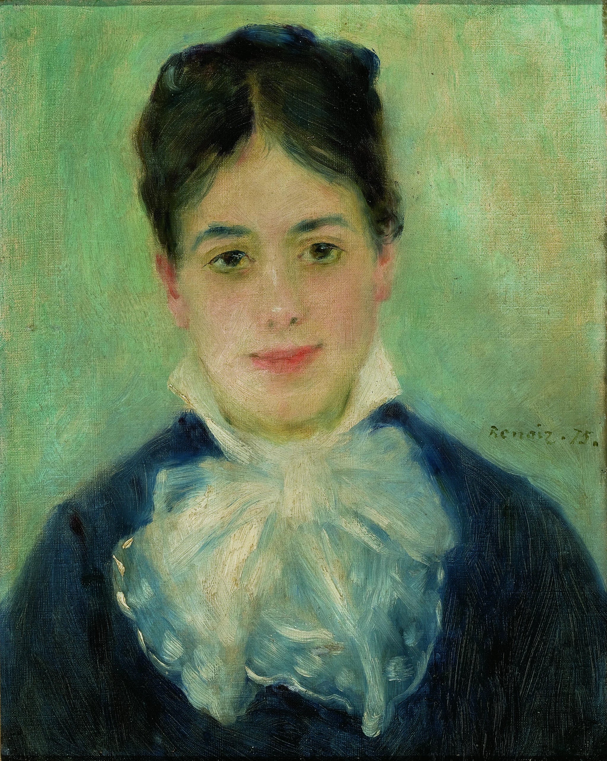 La Dame au sourire, portrait présumé d’Alphonsine Fournaise peint par Renoir en 1875, MASP.00096