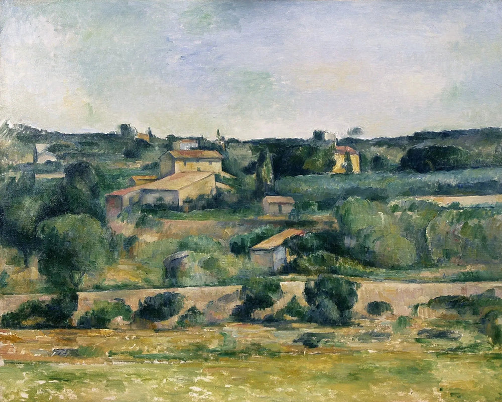 Dans la plaine de Bellevue, à l'Ouest d'Aix - Paul Cézanne image 1 reproduction réalisée par Alpha Reproduction