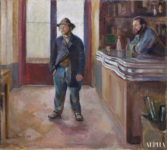 Dans la taverne - Edvard Munch - Reproductions de tableaux et peintures haut de gamme