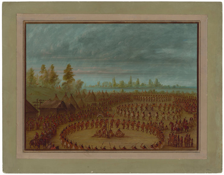 رقصة حرب أباتشي - George Catlin