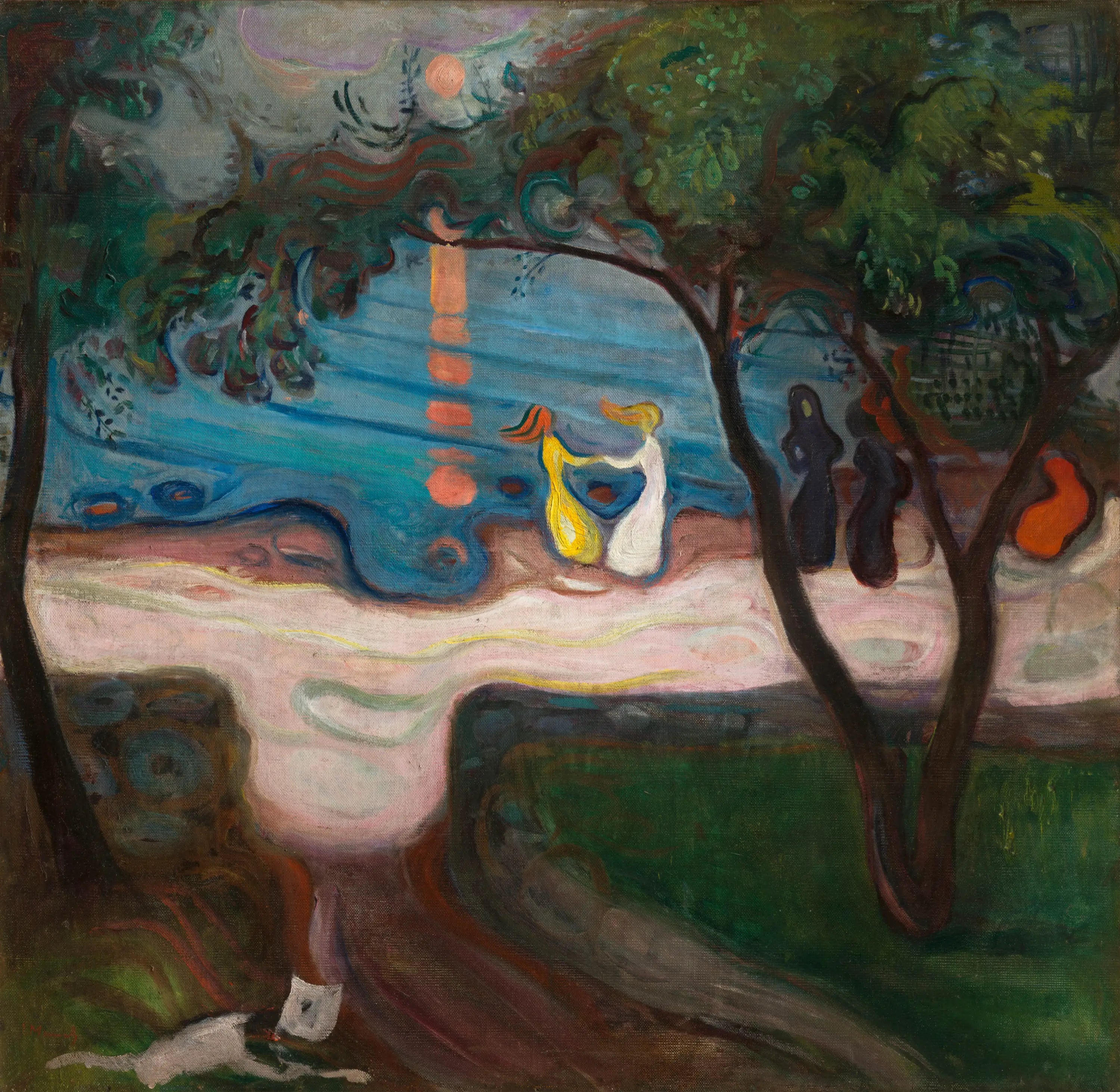 Reproduction du tableau « Danse sur la plage - Edvard Munch » par Alpha Reproduction en peinture à l’huile