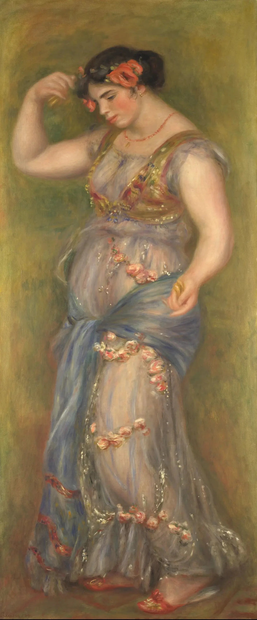 Danseuse aux castagnettes, Renoir 1909 – reproduction peinture à l’huile sur toile