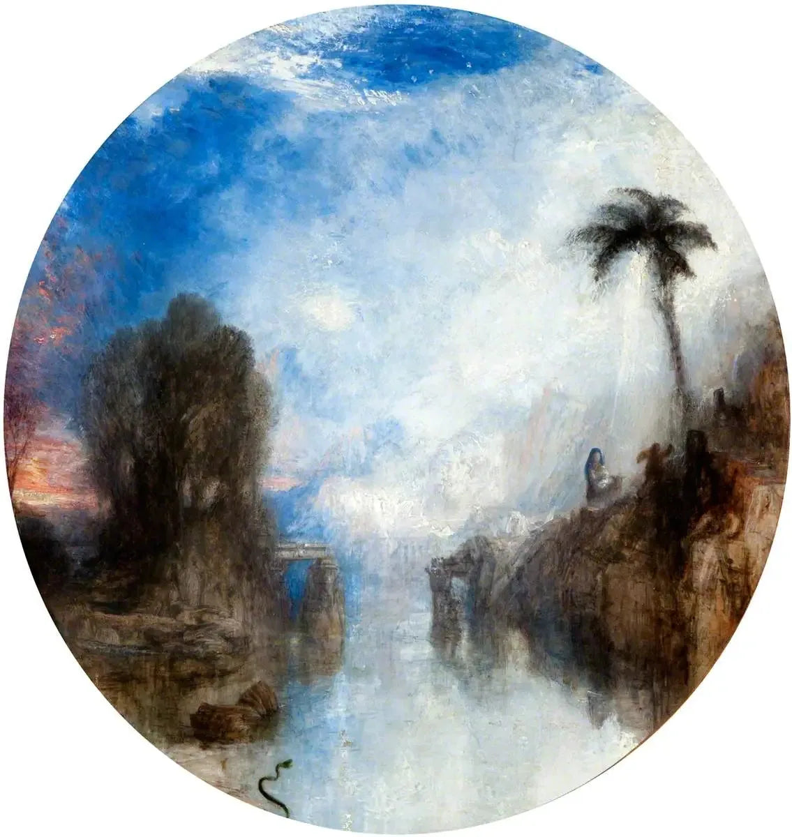 Dawn of Christianity (Flight into Egypt) - J. M. W. Turner image 1 copie peinte à la main à l’huile