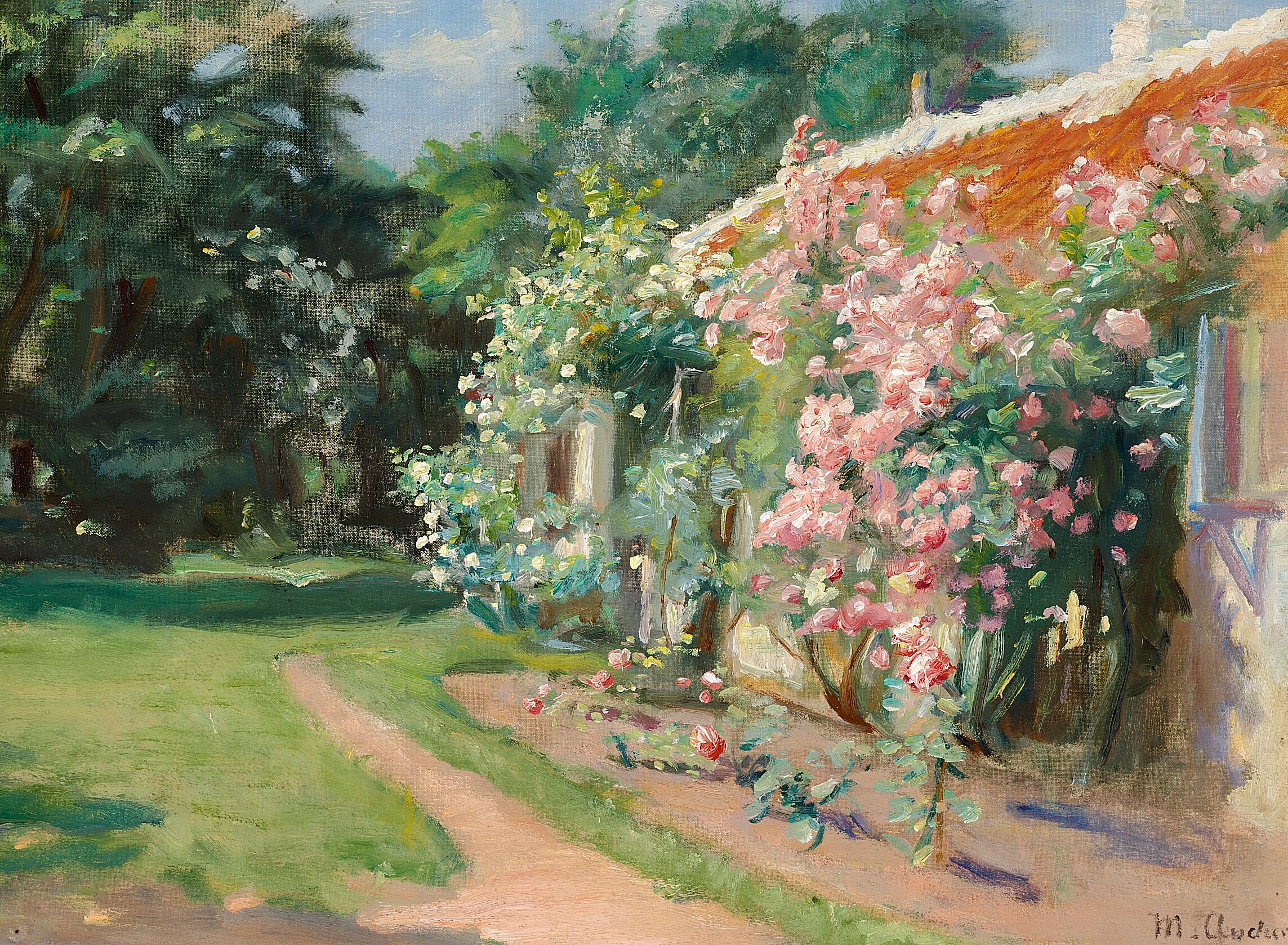 De notre ancien jardin à Skagen. - Michael Peter Ancher
