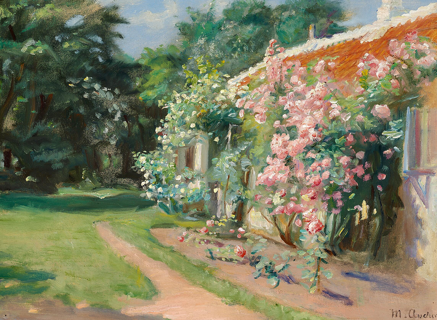De notre ancien jardin à Skagen. - Michael Peter Ancher