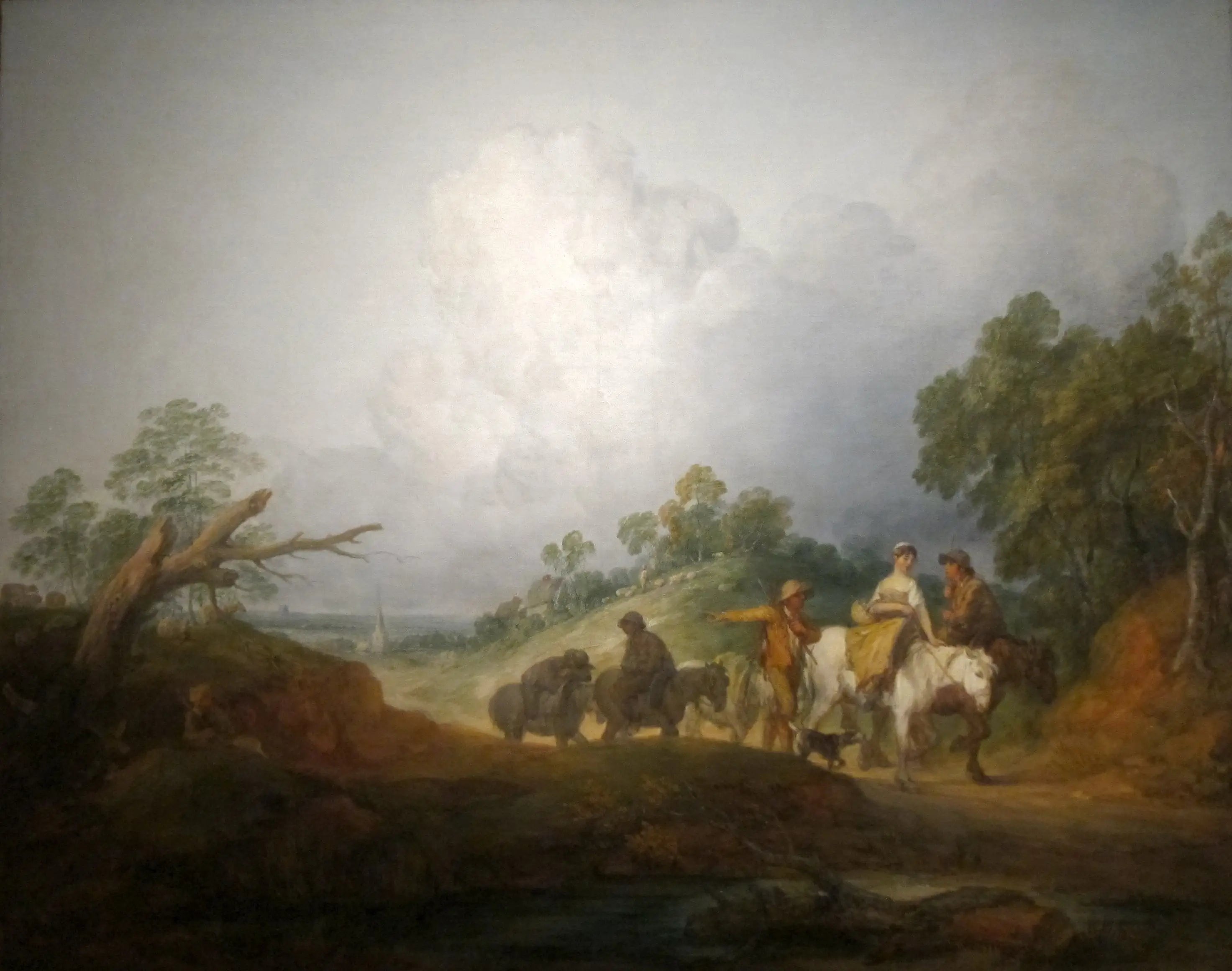 De retour du marché - Thomas Gainsborough image 1 reproduction artisanale de tableau