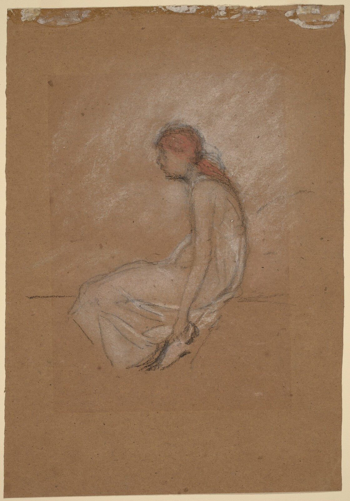 Seated Woman with Red Hair, James McNeill Whistler, 1870/1873 — pastel, National Gallery of Art