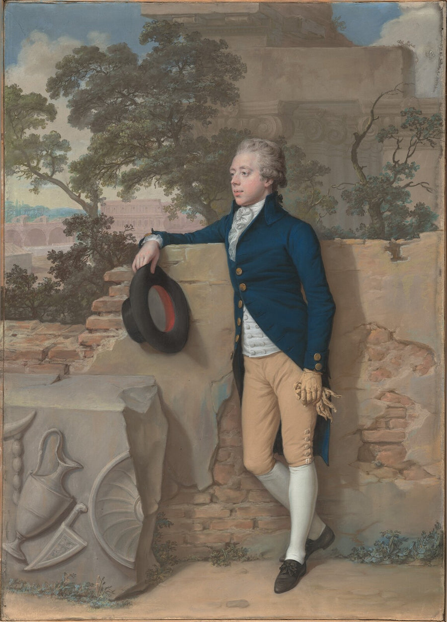 Frederick North, Later Fifth Earl of Guilford, in Rome - Hugh Douglas Hamilton
