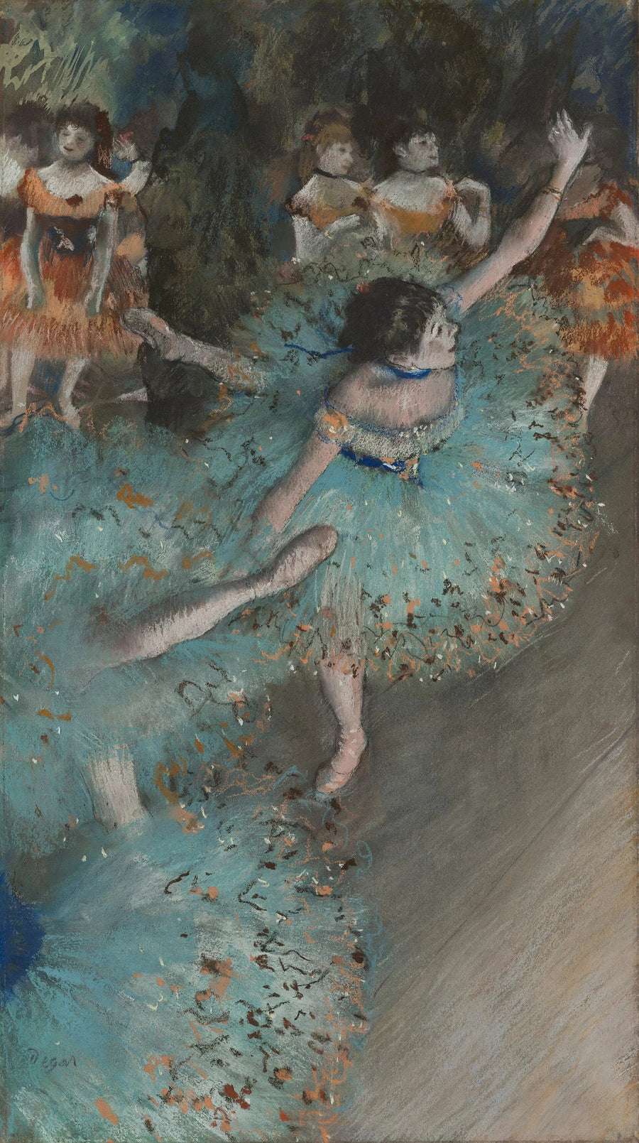 Danseuse basculant ou Danseuse verte par Edgar Degas – reproduction peinture à l’huile sur toile