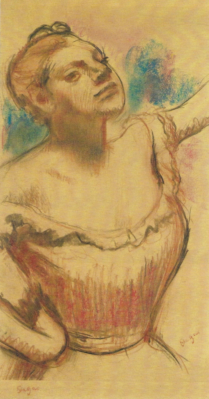 تمثال نصفي لراقصة ذات جسم أحمر، 1899 - Edgar Degas
