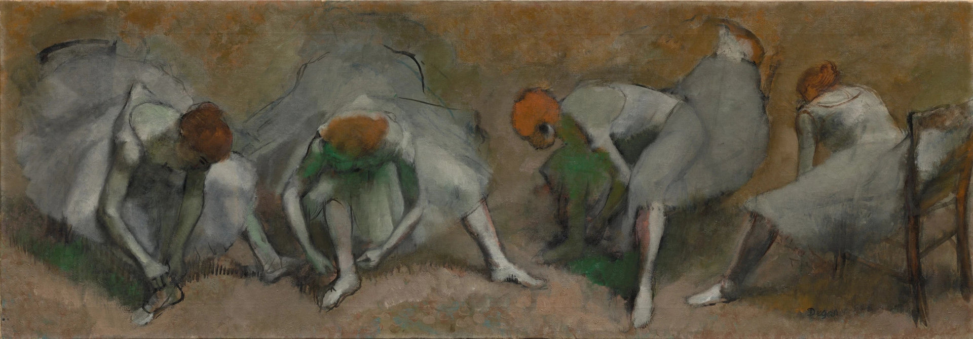 Frise de danseuses par Edgar Degas – reproduction peinture à l’huile sur toile